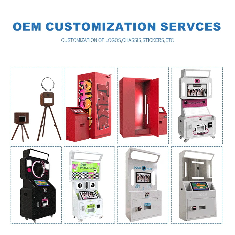 Photo Booth Printer PhotoBooth Customize Software Logo Shell Remote High Technology Supplier Vending Machine