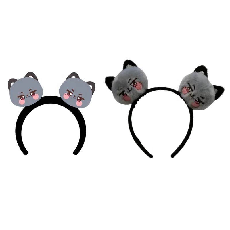 Korean Group Character Girl Cartoon Hairband  Plush Cute Animal Headband details