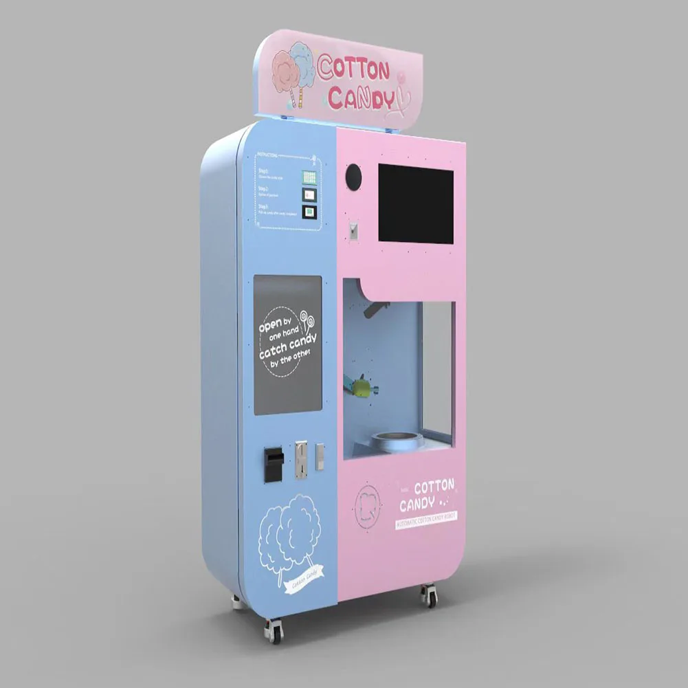 Industrial Fully Automatic Candy Floss Machine With Different Shapes Cotton Candy for Shops Retail