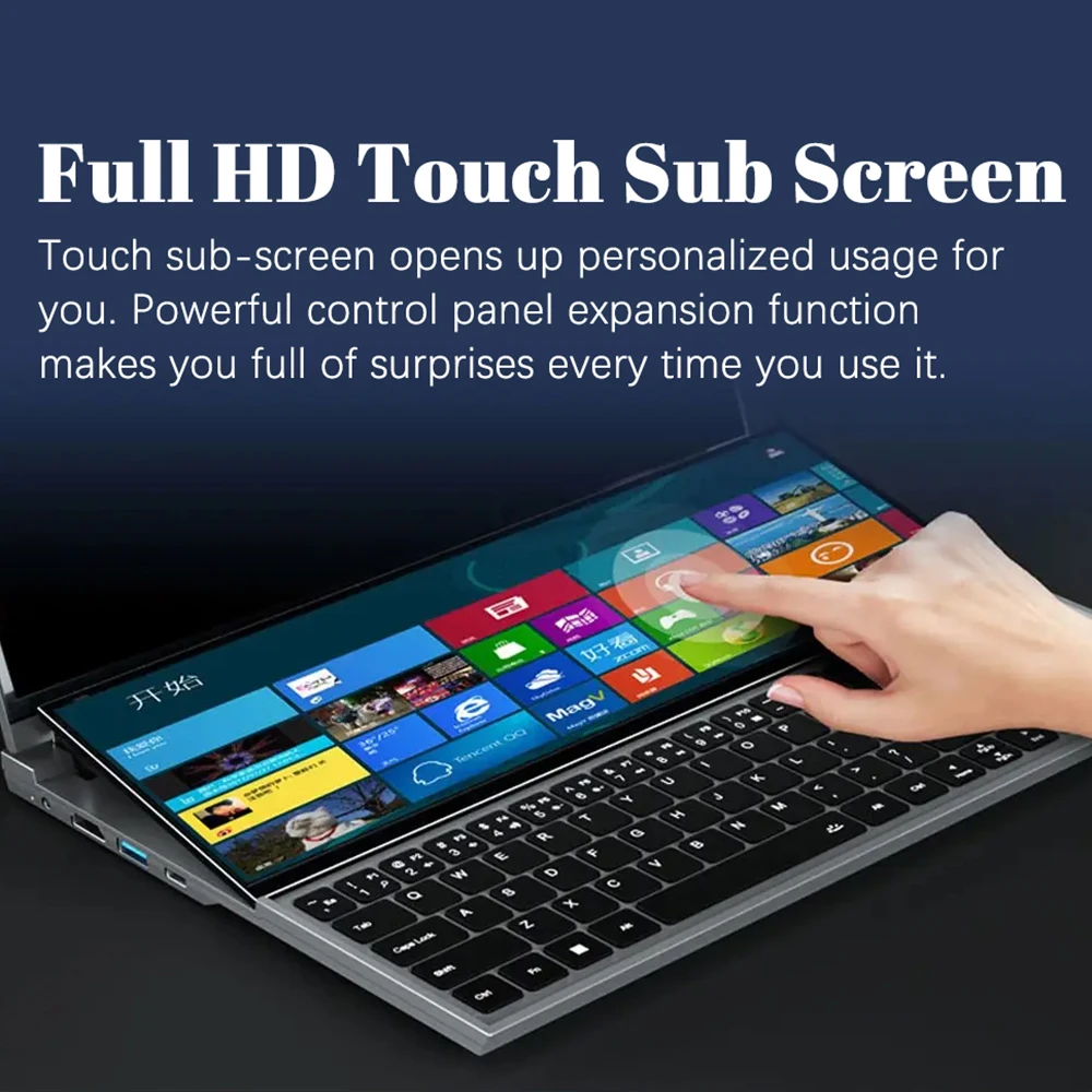CRELANDER X16 Dual Screen Laptop Notebook Computer 16 Inch Touch Screen Intel Core I7 Gen Touch Screen Business Laptops