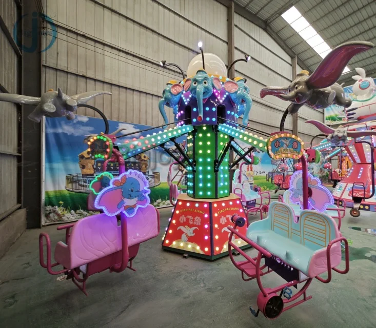 Fun Children Flying Elephant Magic Car Rotary Rides Attraction Amusement Park Rides Hot Selling