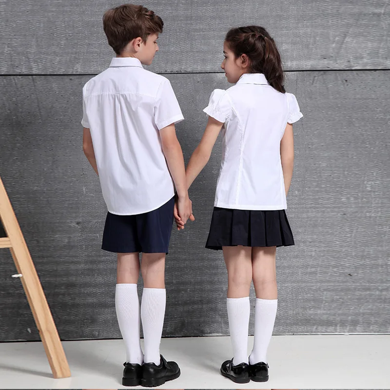 Free Custom Summer International School Uniform Design Private Uniform School for Girls School Uniforms