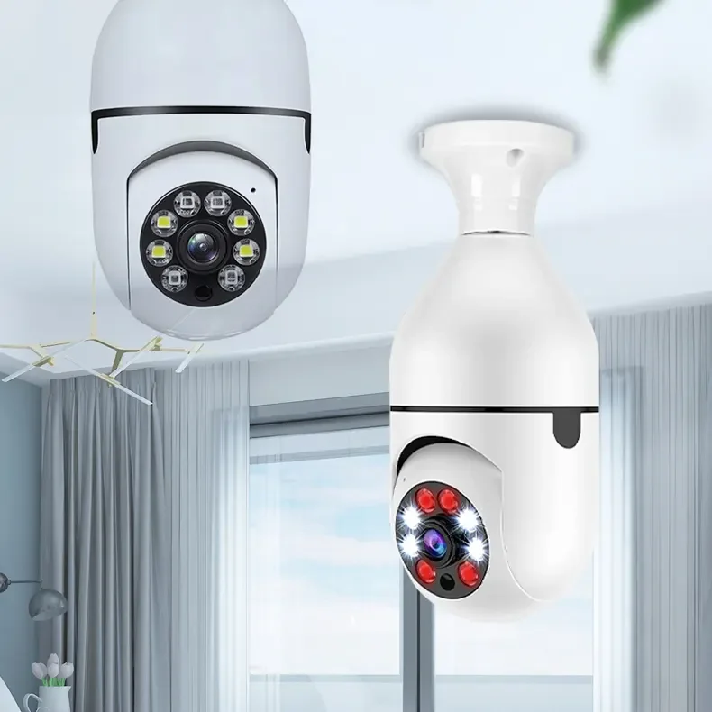 Cheap Wireless IP Camera Bulb Wireless Camera Outdoor Security Wireless Video Surveillance Cameras Human Detection for Indoor