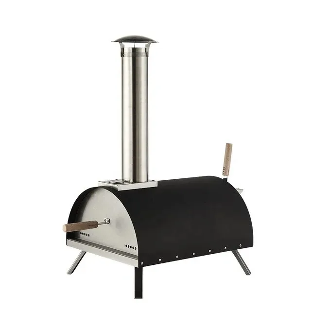 Safe temperature meter heating speed fast portable oven product BBQ grill wood pellet/charcoal pizza oven for outdoor bake pizza