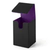 T320-checkered black and purple-card brick box