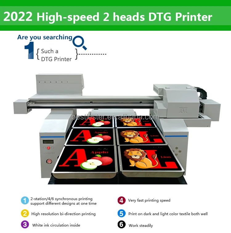 Buy Lsta1-808 New 2020 Good Quality Fast Speed 12 Color Cmykw A3 Dtg Cotton Tshirt  Printer T-shirt Printing Machine from Shenzhen Lester Development Co.,  Ltd., China