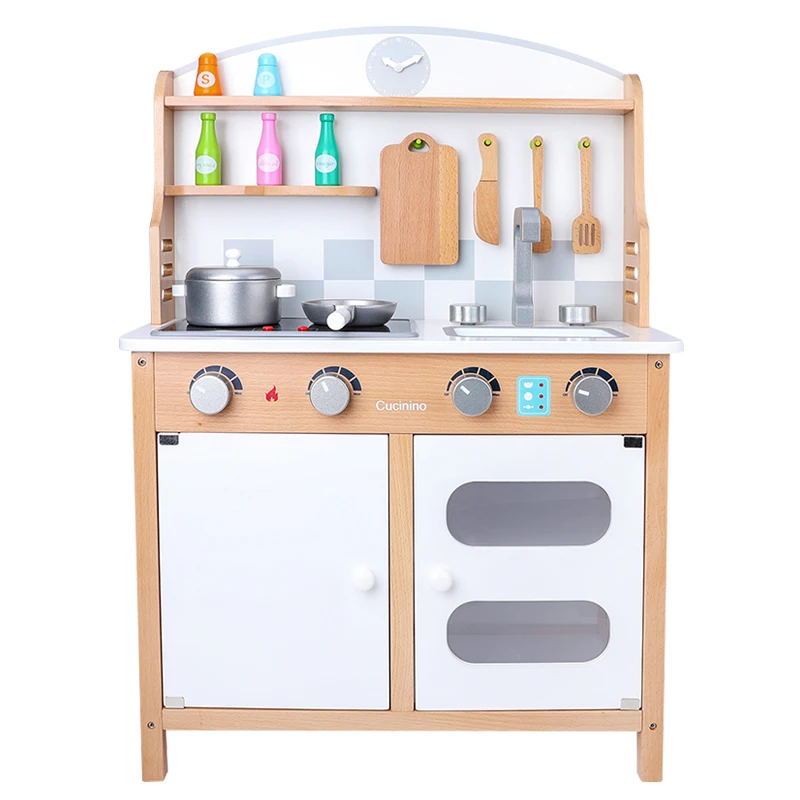 wooden kitchen set for preschool