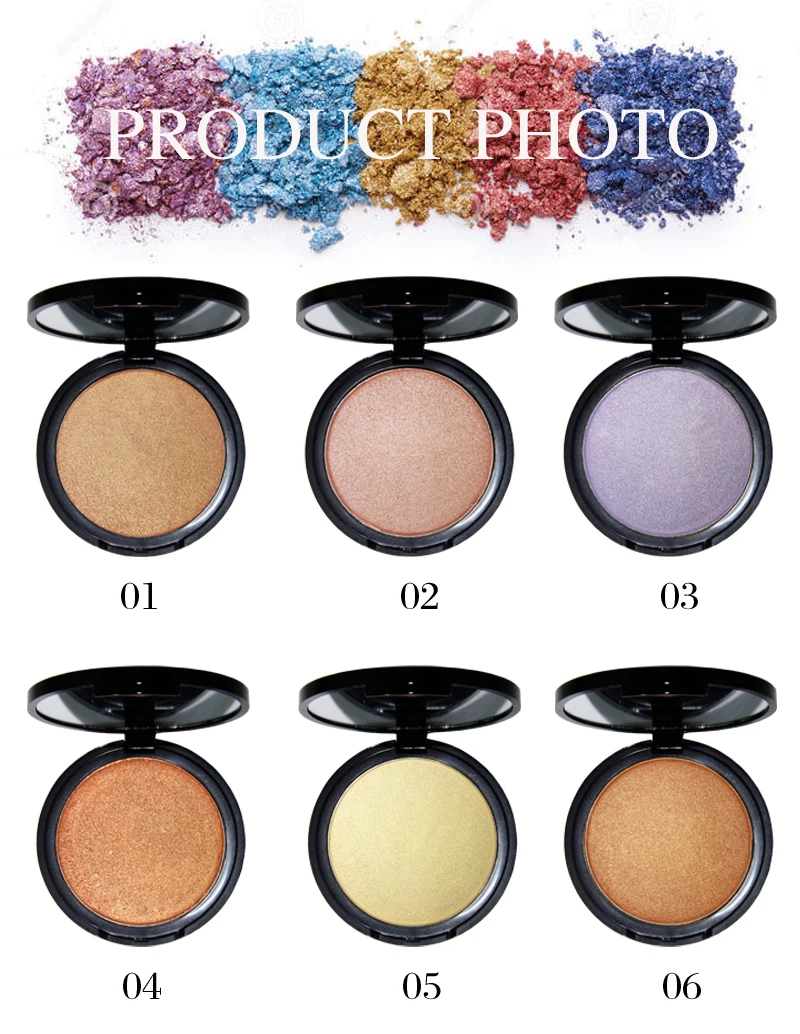 Косметика наборы для макияжа золотой хайлайтер высокая зажигалка макияж пресс-пудра