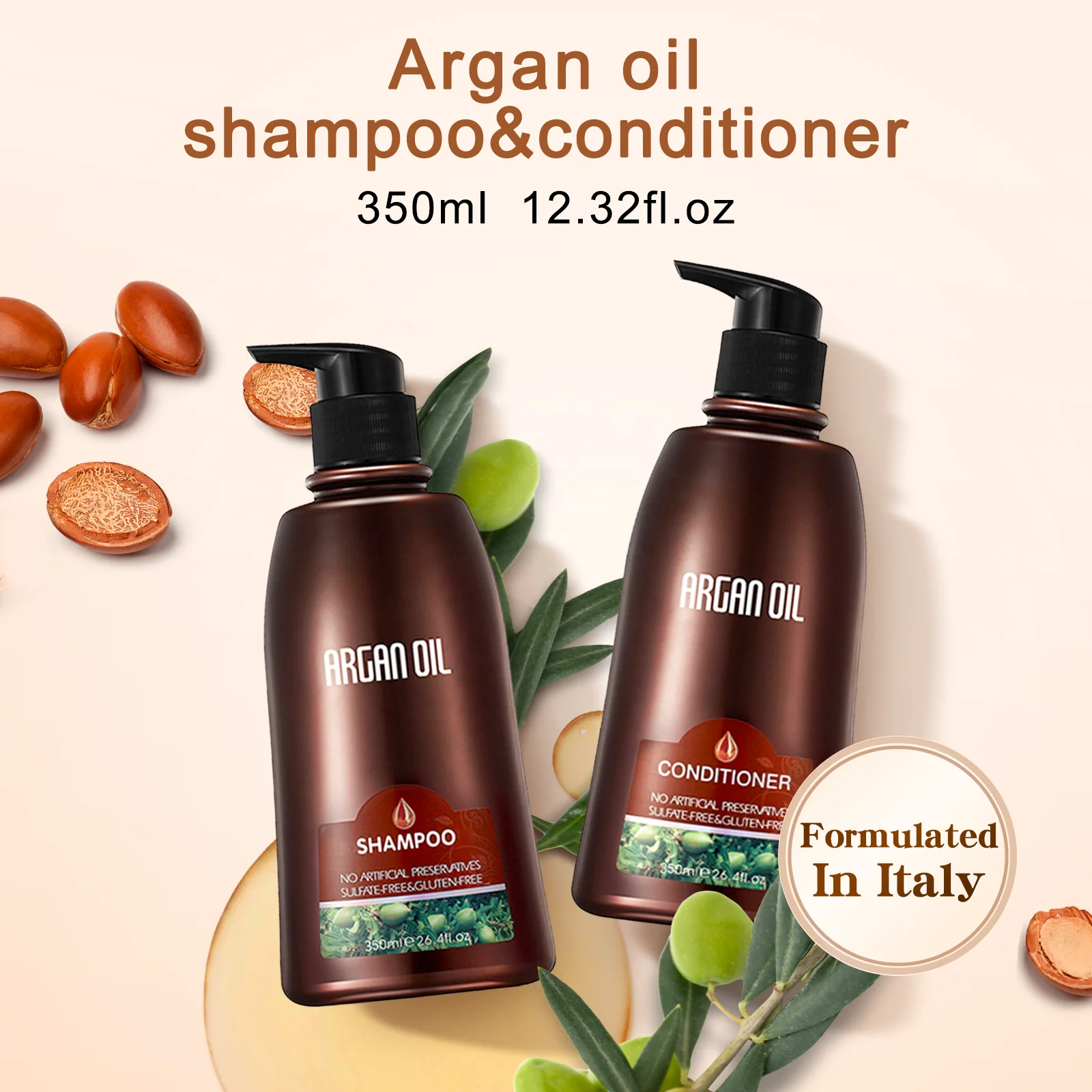 Wholesale Best Gift Moroccan Argan Oil Hair Mask Shampoo Conditioner Hair Care Set for Family Friends