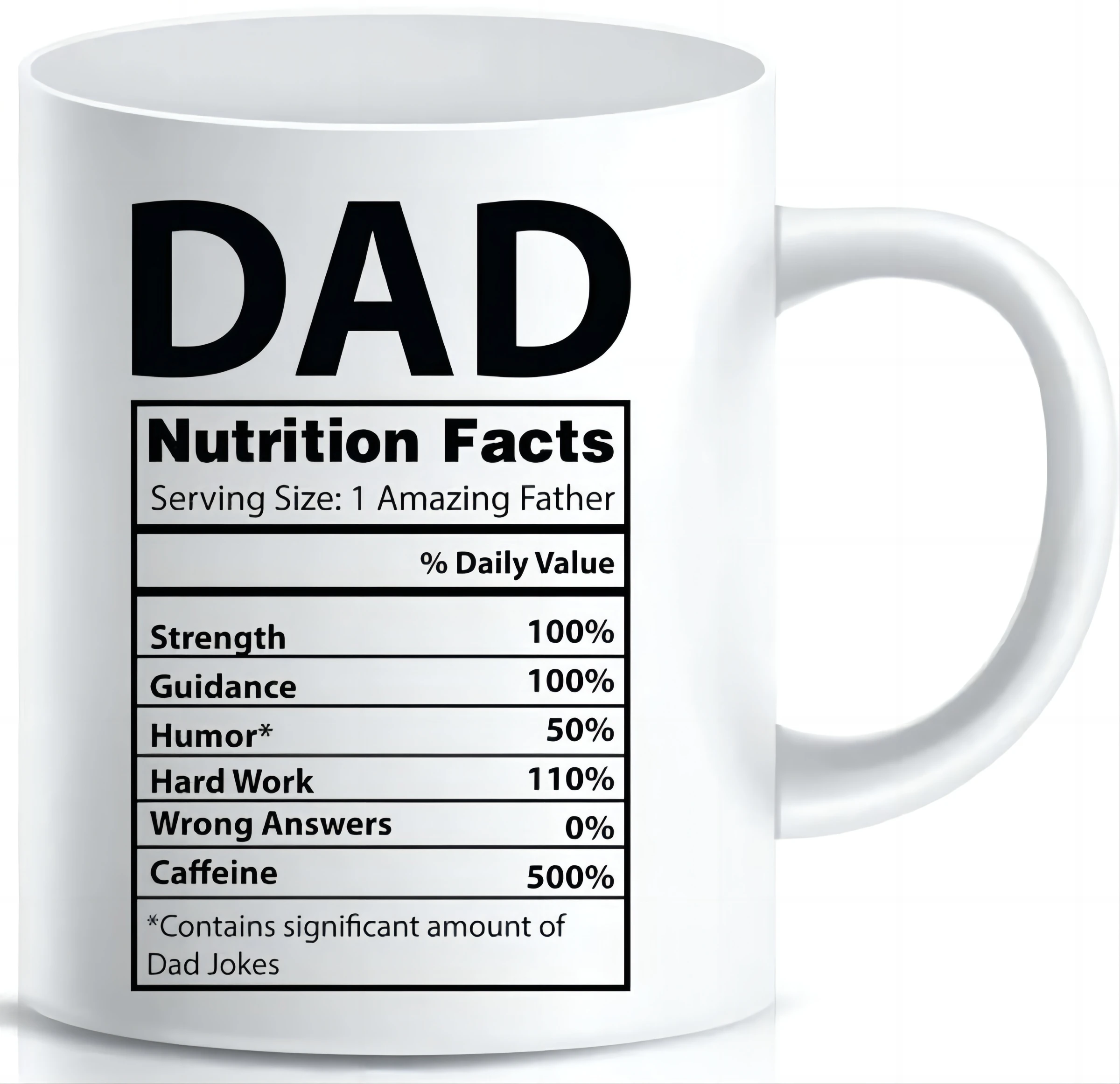Mug Porcelain Coffee Cup Dad Gifts Fathers Day Gift 2023 Ceramic Novelty Mugs HANDGRIP Presents Drinking Customized Packing supplier