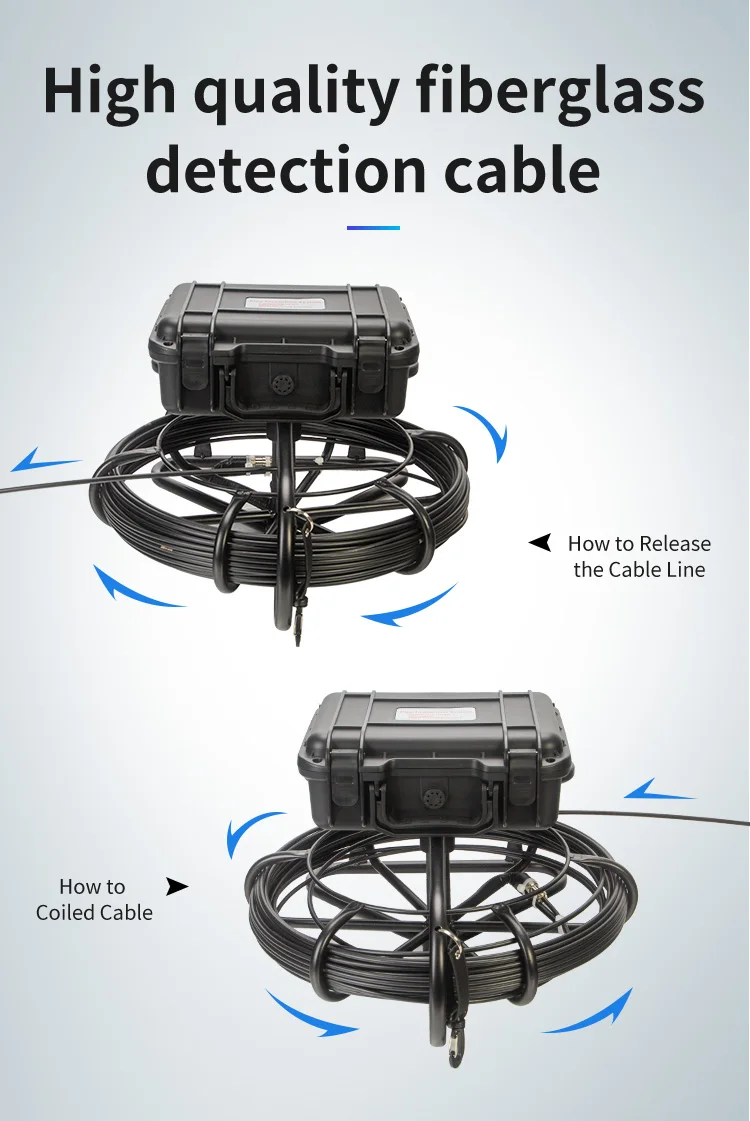 10-200M Cable Sewer Inspection Camera, 9 Inch 1080P HD Screen IP68 Waterproof with Lights, Drian Camera for Home Pipelines factory