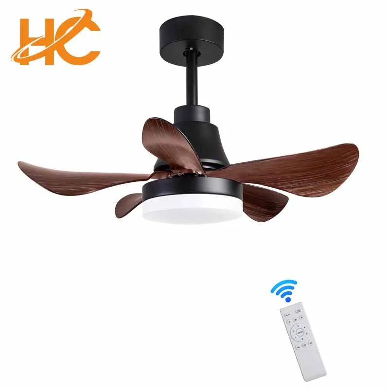 Moderne 36 42 inch stille huishouden woonkamer onzichtbare uitklapbare LED-plafondventilatorverlichting