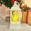 White Rectangular wind lantern-christmas elk