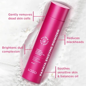 Private Label Skin Manufacture Aloe Moisturizer Soothes Skin Gently Exfoliates Enzyme Facial Cleansing Powder