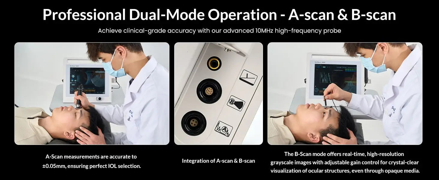 Ophthalmology A/B Scan Retiwave RW-1000 China Eye Examination Ultrasound Machine Ophthalmic Ab Scan
