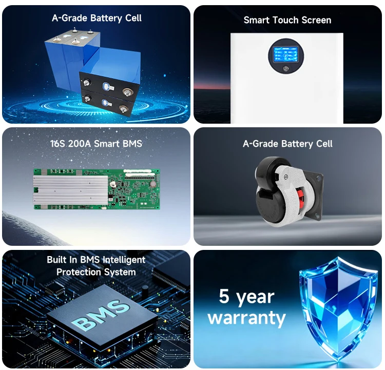 product 28kwh 30kwh 512v 560ah all in one home energy storage system 60kwh lifepo4 battery pack 5kw solar inverter can communication-9