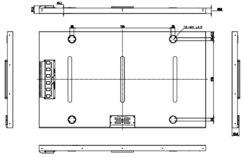 55 Inch 1000-3000 Nit CS-550FHB-N20 LCD panel High Brightness Tft Lcd Module Screen Support 1920x1080 FHD With RTD2513A borad manufacture