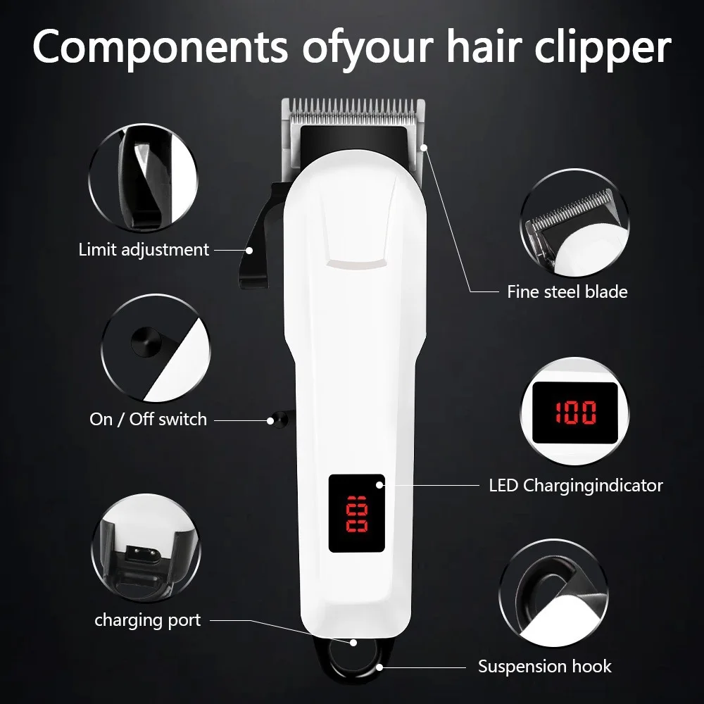 Multi-functional Professional Hair Clipper Kit Customized for Barbershop Body Trimmer