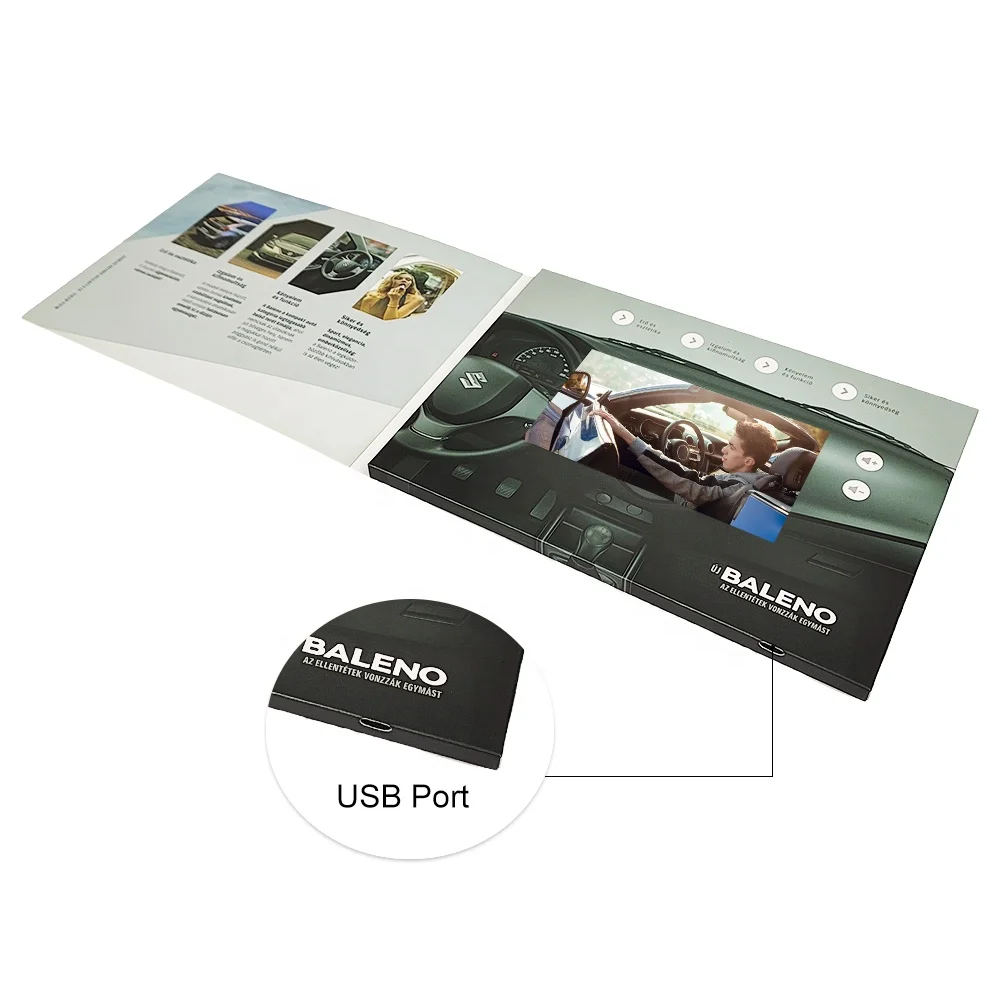 Papercraft Custom 5 Inch Lcd Book Digital Invitation Greeting Card ...