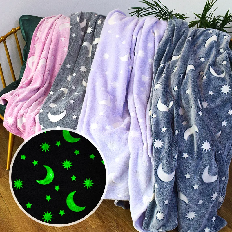  Veemoon Luminous Blanket Fluffy s Flannel Fluorescent