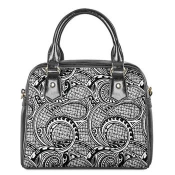 Custom Black African Art Girls Printed Fashion Female Pu Leather Bags Women Handbags Ladies purses and handbags shoulder bag