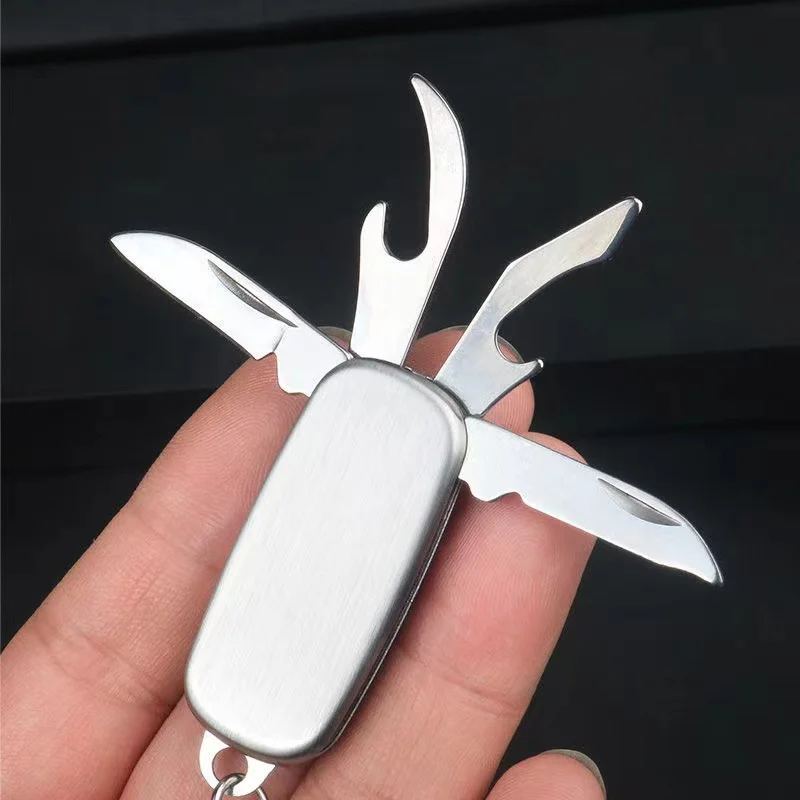 Cheap Freebie Gift Custom Printing 4 In 1 Mini Multi Tool Keychain With