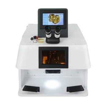 Desktop Model Jewelry laser welding machine especially for gold and silver r other metal ornaments of the hole and spot welding