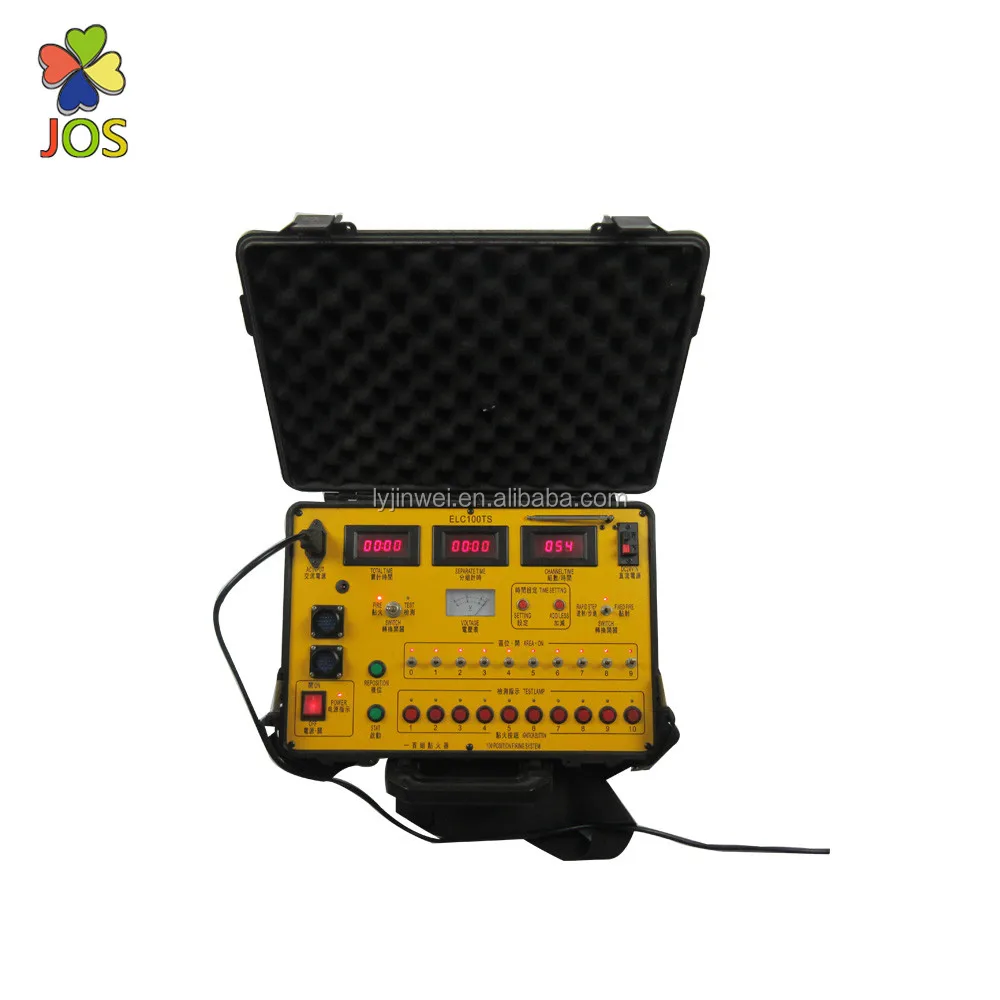 JOSELC100TS 100 Channel  100cue Wireless  Remote Control Fireworks  Firing System with  LCD Screen for Fireworks and Firecracker