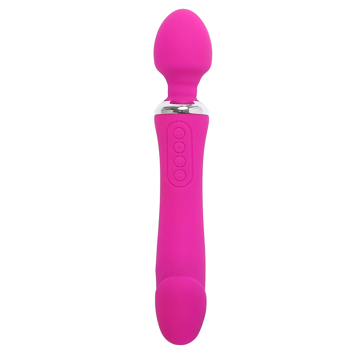 Wholesale Two Headed Vibrating Silicone Dildo Vibrator Sex Toys Popular  Rechargeable Vibrator for Girls