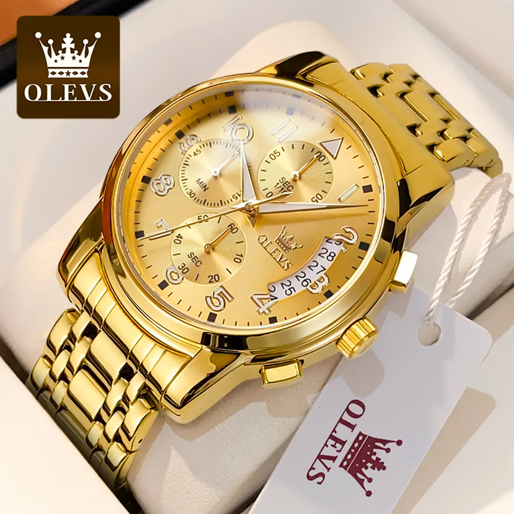 OLEVS 2879 Luxury Sport Luminous Quartz Watch