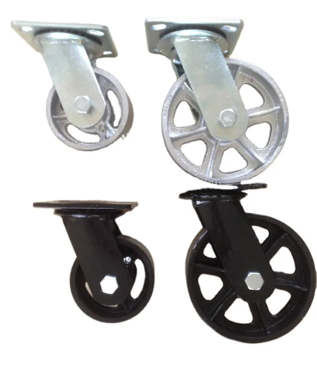Heavy type cast iron industrial caster antique iron bed casters