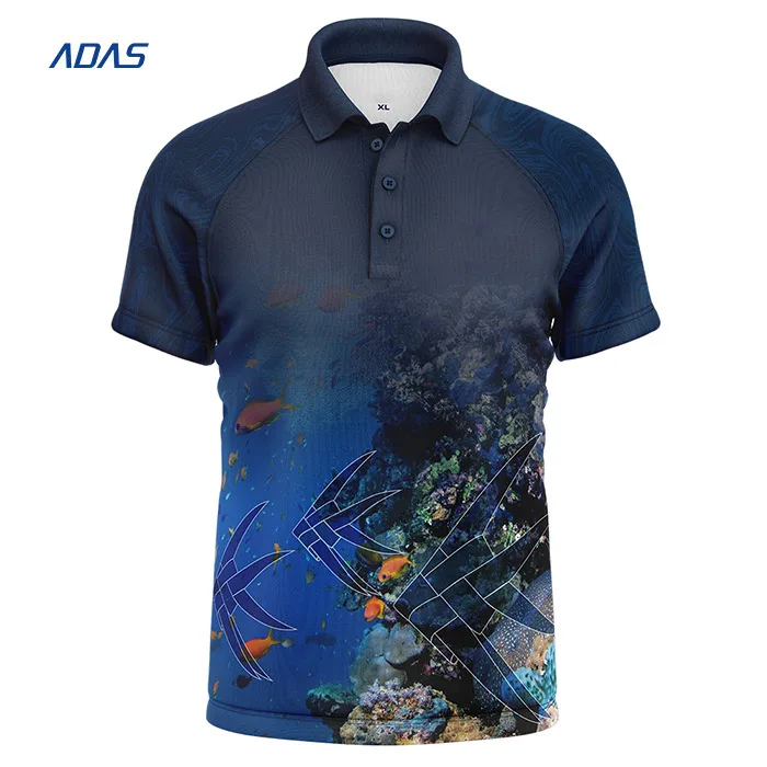 Polos de sublimación personalizados de alta calidad para hombre