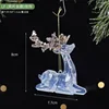 Lf-sequin sitting deer pendant