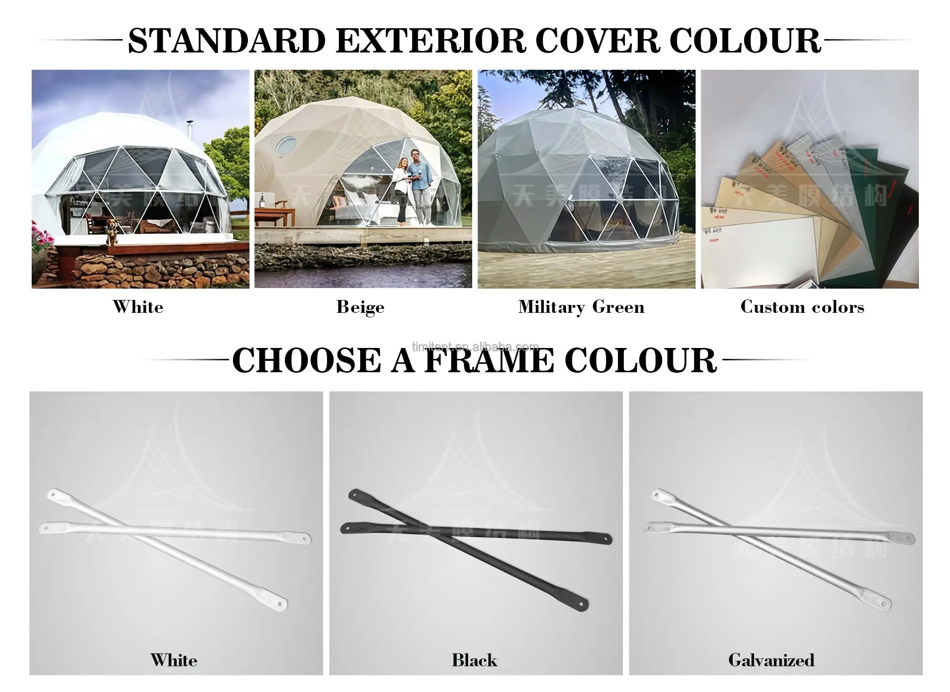 Prefab Modular Hotel Rooms Garden Igloo House 6m 7m 8m Geodesic Dome ...