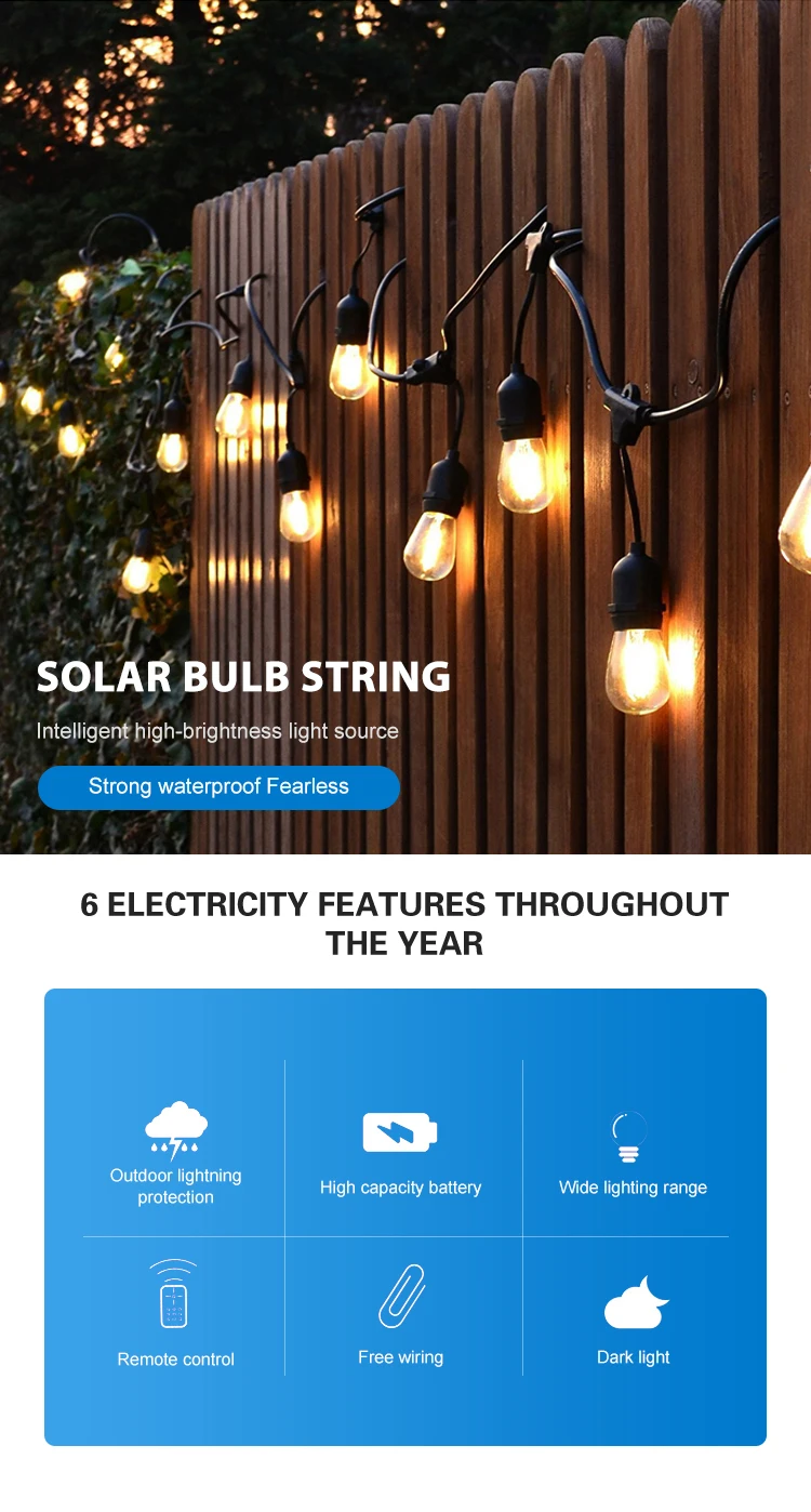 Vector Solar String Light Waterproof Solar Patio Holiday Garden Wedding Camping Decor Outdoor S14 ...