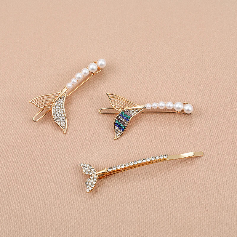 Корейские заколки в форме рыбьего хвоста значок глаза Бога женская заколка для волос из сплава