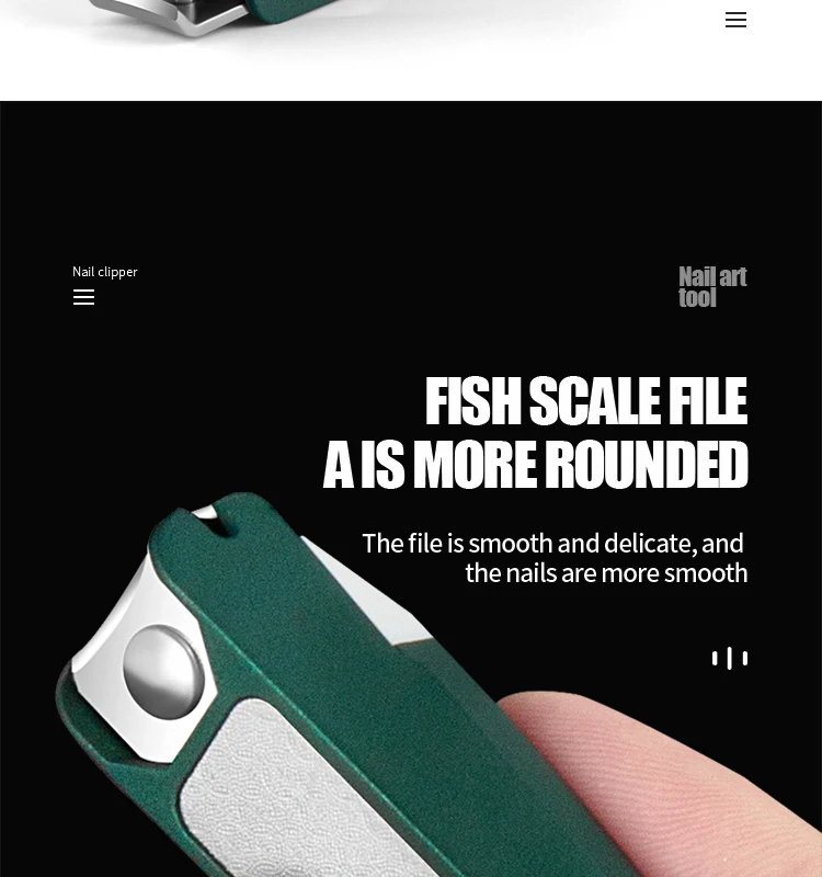 Stainless Steel Magnifying Glass for the Elderly Special Anti-splash Special Thick Hard Nail Clippers Special Thick Hard Nails