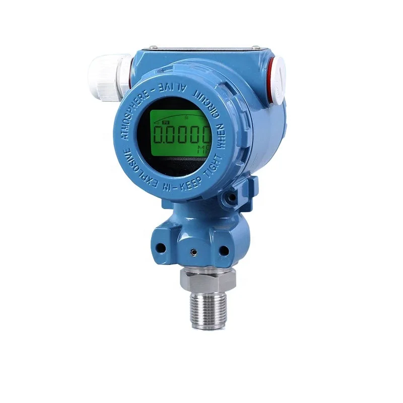 4-20ma Analog Output Absolute  Pressure Indicating Transmitter , LCD / LED Digital Oil Air Water Pressure Sensor with 24vdc