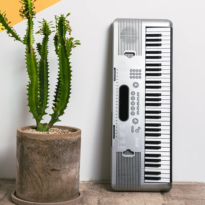 Новинка 2021, популярная музыкальная электронная клавиатура для пианино с микрофоном