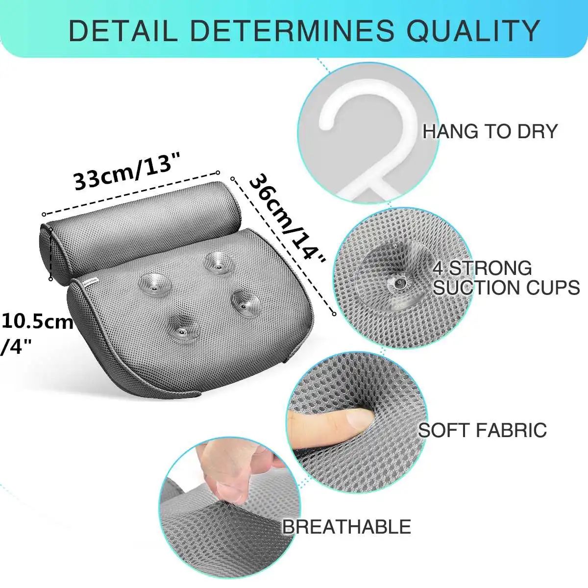 Best Selling Bath Kit With 4d Mesh Bathtub Pillow Bath Mats Wine Holder