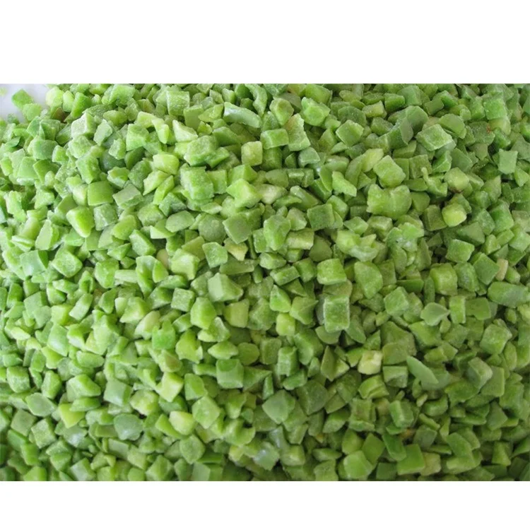 Tranches de poivron rouge surgelées IQF, légume poivron, prix d'exportation chinois, origine chinoise