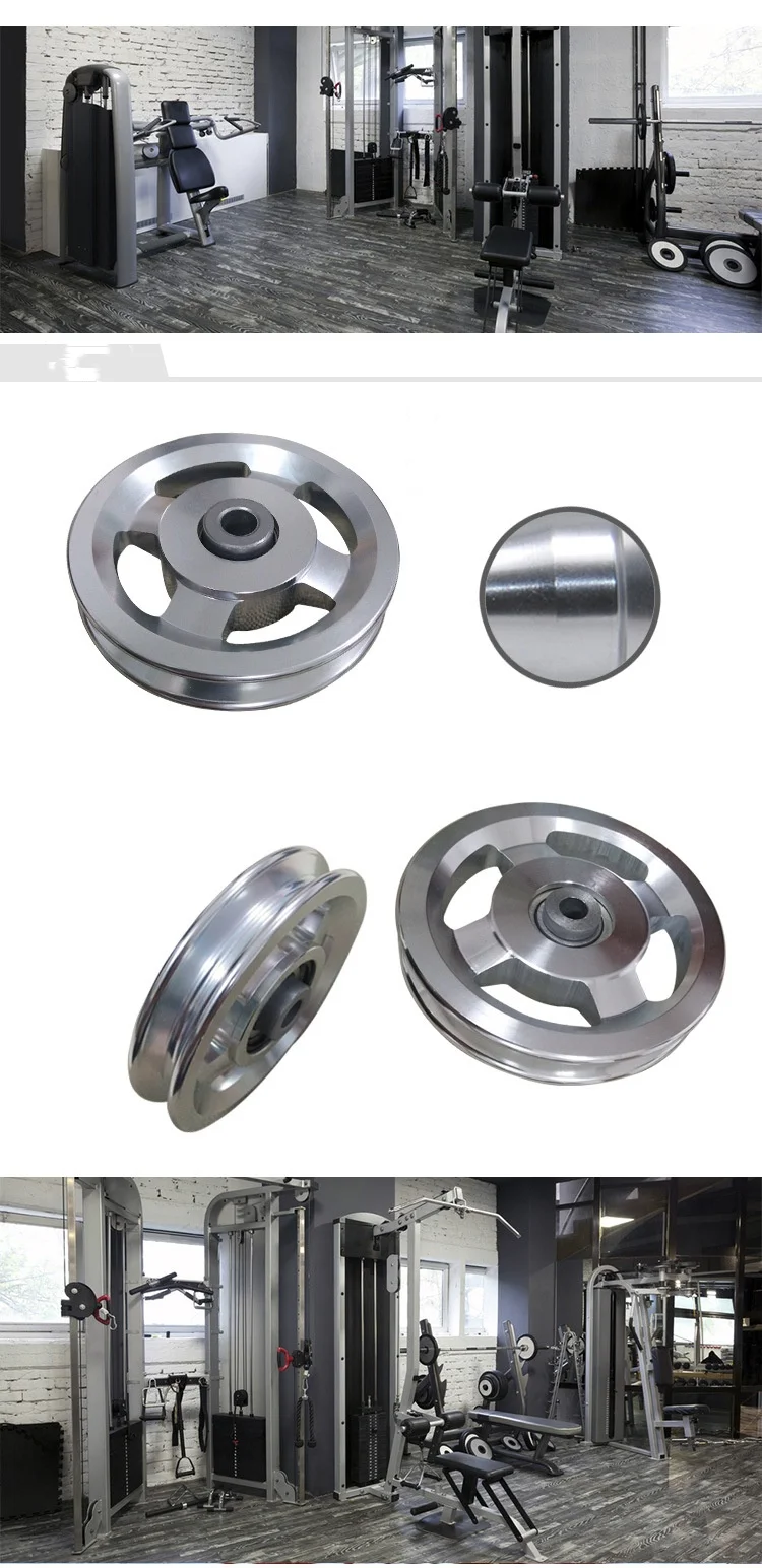 88毫米95毫米105毫米114毫米健身器材轮健身房铝合金滑轮带轴承健身房