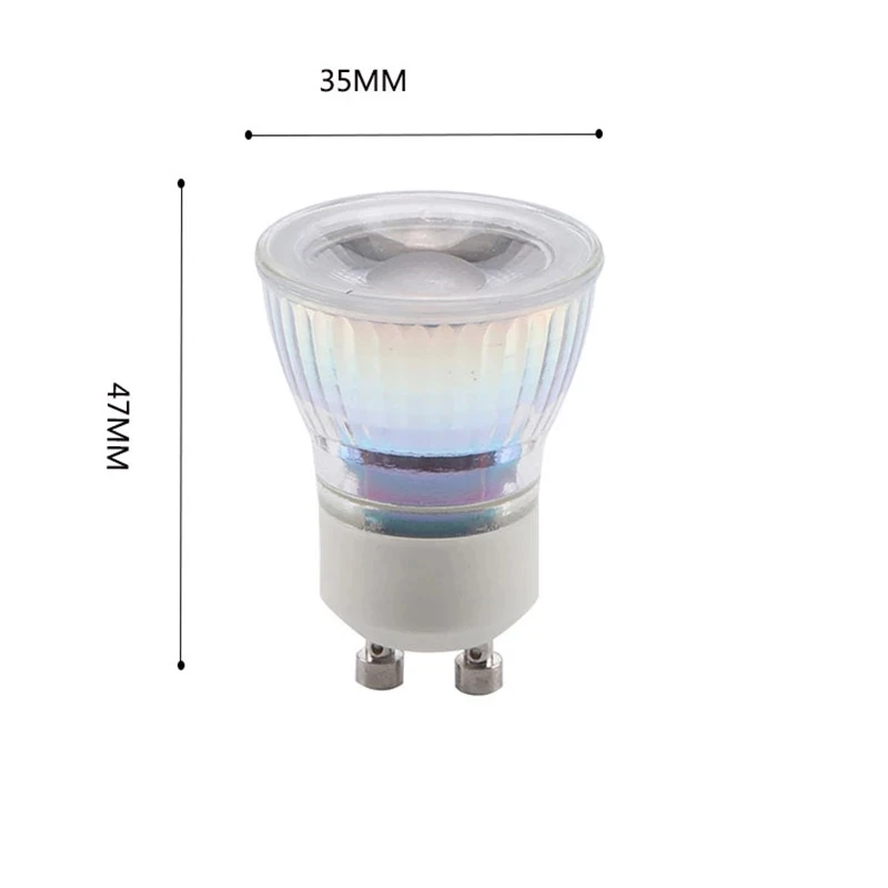 Source HoneyFly Mini GU10 LED Bulb 3W(35mm) 220V Warm White/White/Cold White LED Spot Lamp With Glass Cover Cup CE RoHS on m.alibaba.com