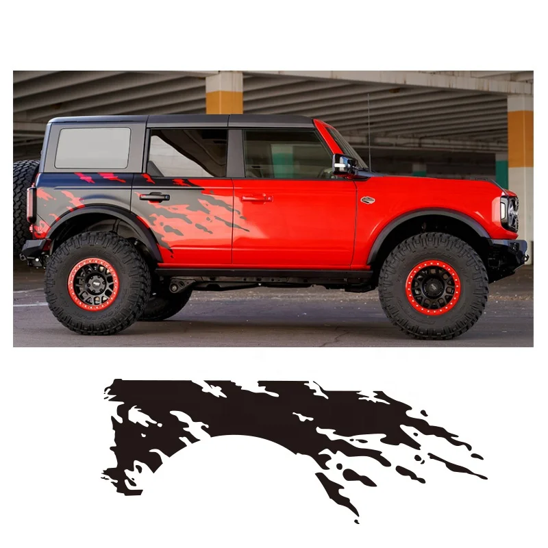 Ford Bronco Vinyl Decal Lines Wrap Car Sticker OEM Wholesale