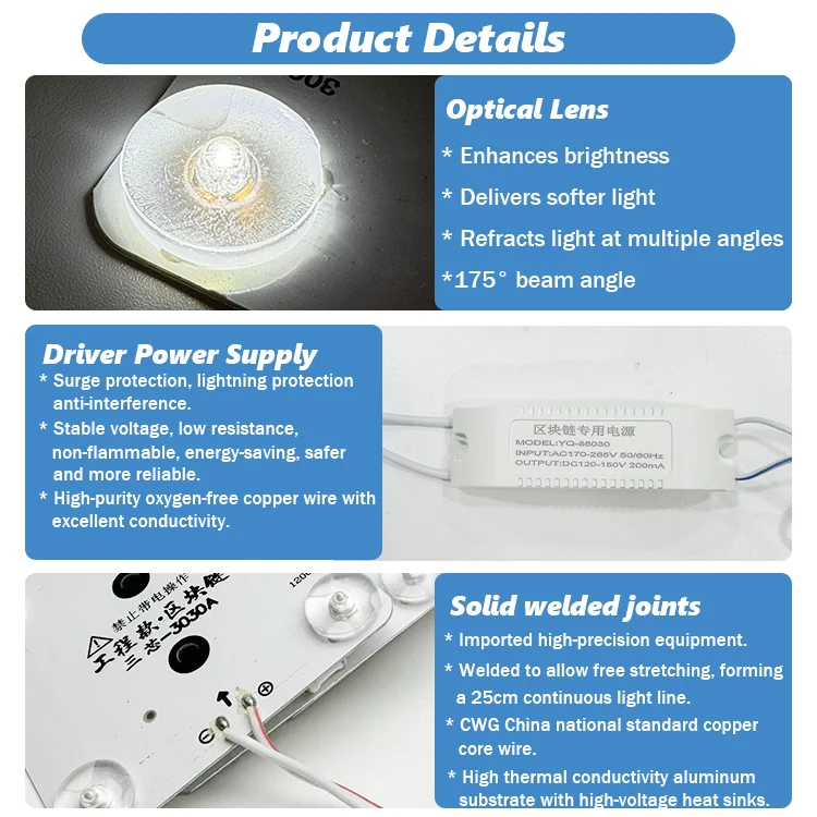 product ce power saving high brightness monochrome block light 220v blockchain led modules for light boxes-8