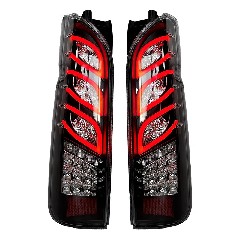 TOYOTA Hiace 2005 - 2018用 プラグアンドプレイ LEDテールランプ リアランプ テールライト 改装アセンブリ リトロフィット カーライト テールライト