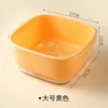 Large Yellow Double-Layer Drain Basket