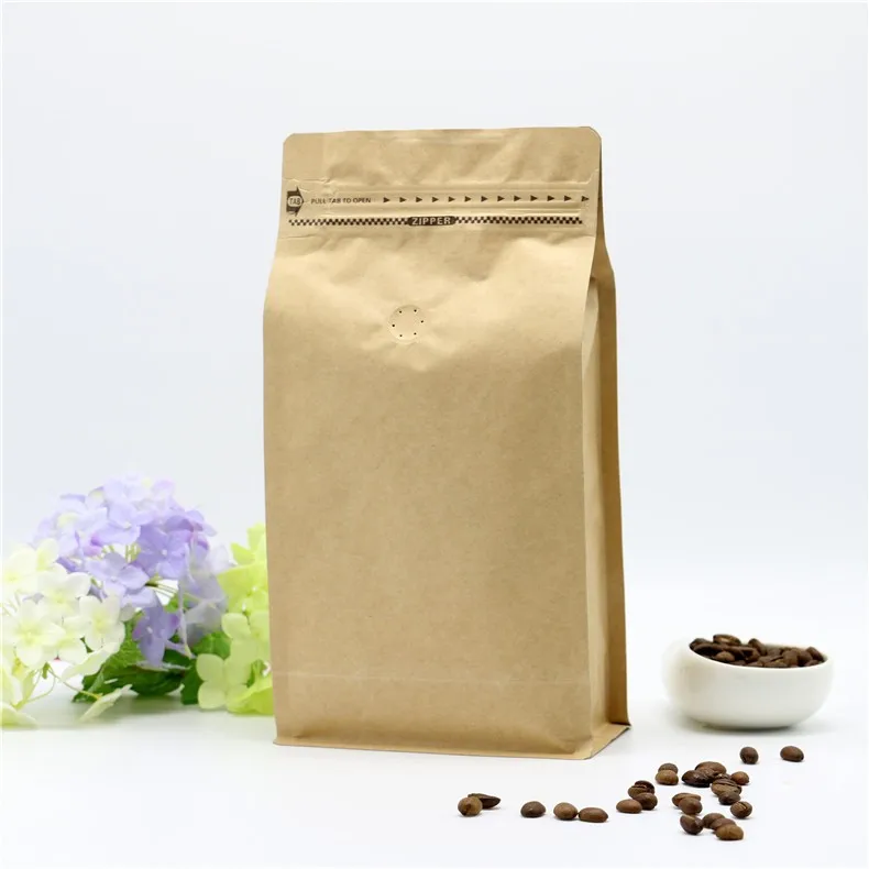 Automatic 8 Side Sealing square Bottom Box Pouch Food Package Kraft Paper Bag Making Machine with Zipper