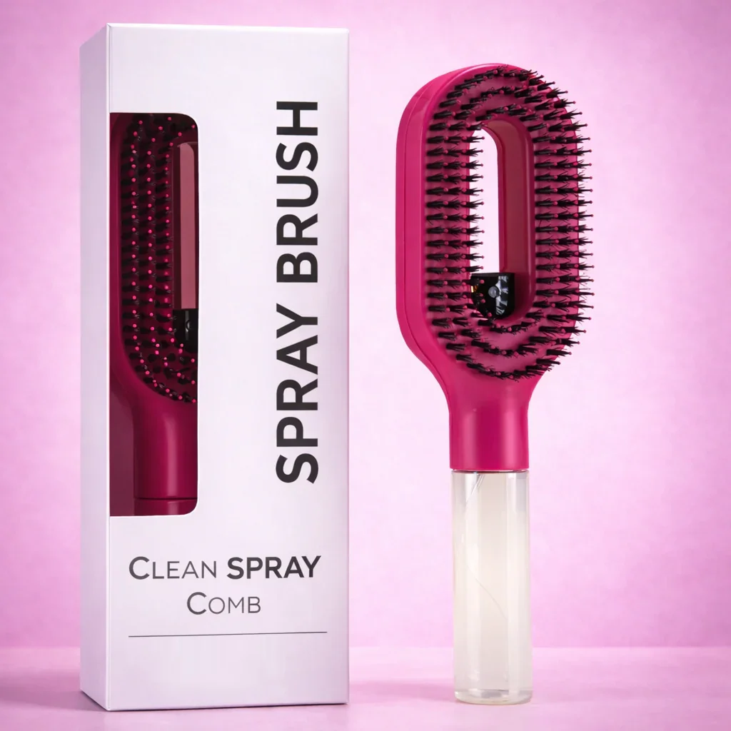 Refillable Liquid Hair Styling Spray Comb