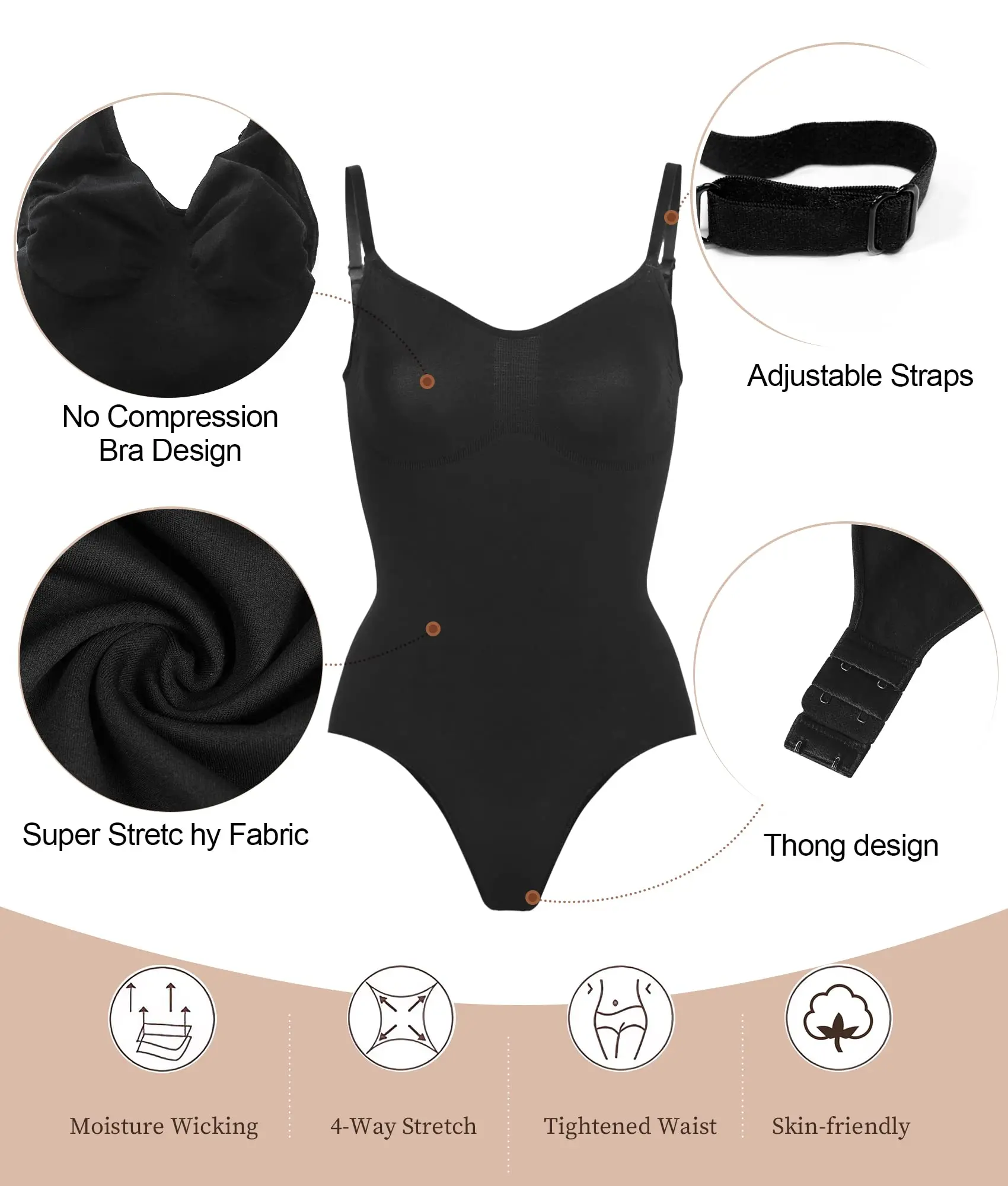 Seamless Shaper Shaping Bodysuit Waist Trainer Shapewear Sculpting Thong Plus Size Body Tummy Control Shaper for Women supplier